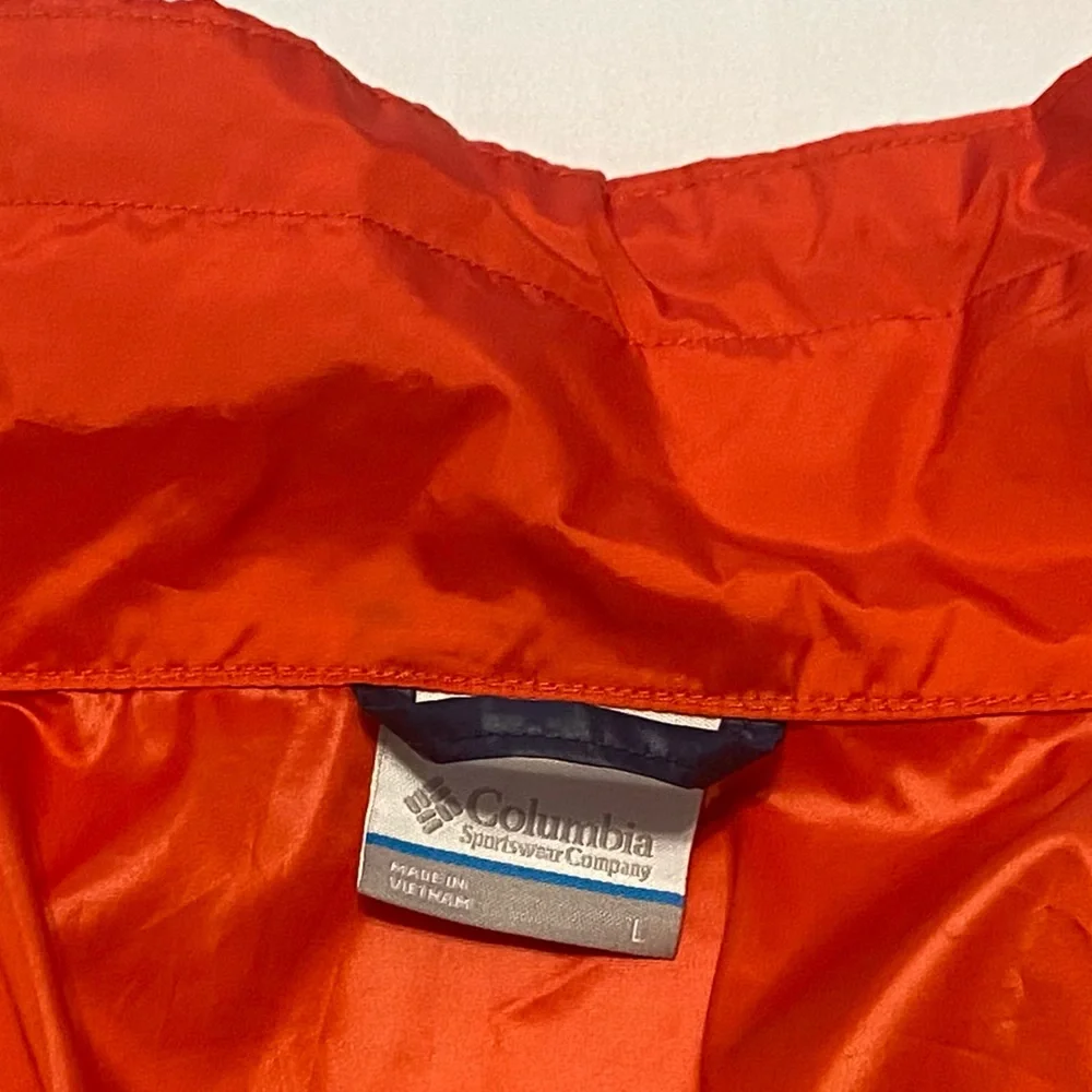 Columbia Bright Red and Blue Zip Up Wind Jacket Jacket With Pockets Ladies’ L - Picture 6 of 9